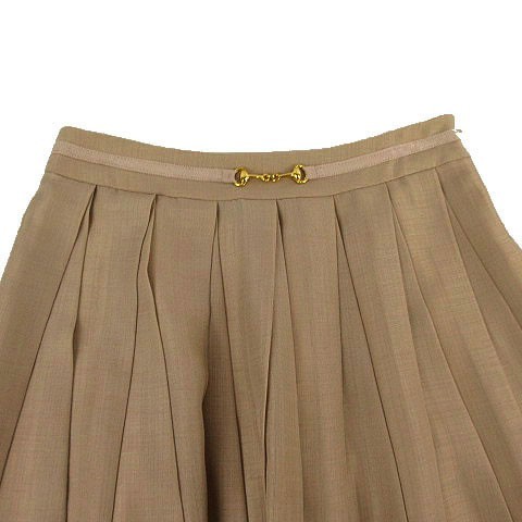 アンタイトル UNTITLED スカート ギャザースカート ホースビット ミディ丈 日本製 ベージュ 1 レディース_画像2