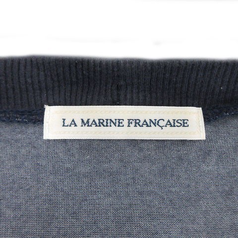 マリンフランセーズ LA MARINE FRANCAISE カットソー 七分袖 前開き ネイビー 紺 レディース_画像5