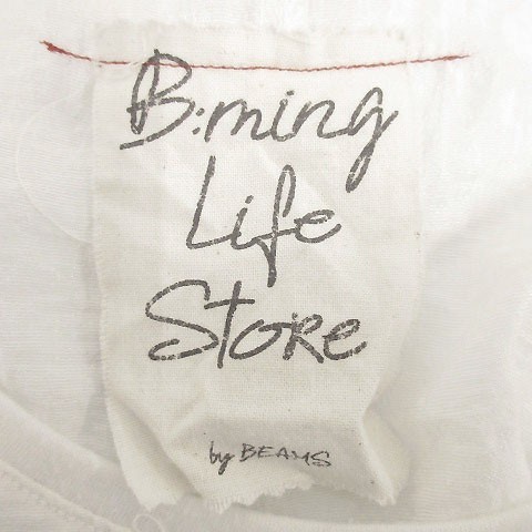 ビーミングバイビームス B:MING LIFE STORE by BEAMS カットソー ノースリーブ フレアー Aライン ホワイト 白 レディース_画像5