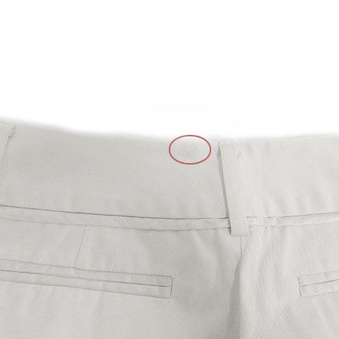  Ined INED pants 7 minute height cotton . white 7 lady's 