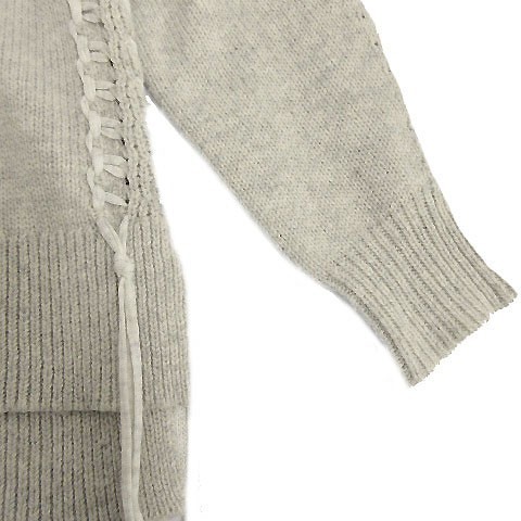  Mayson Grey MAYSON GREY вязаный свитер длинный рукав толстый боковой вязаный серый серия 2 женский 