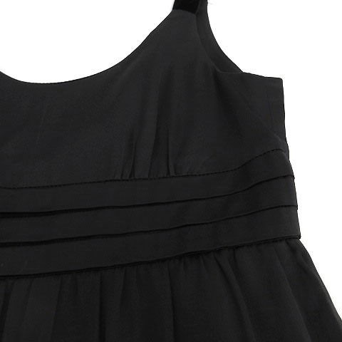  Chesty Chesty One-piece formal camisole dress knee height fringe race switch black black 0 lady's 