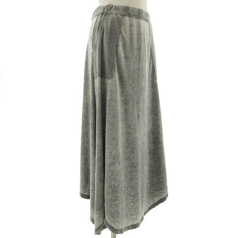  azur bai Moussy AZUL by moussy skirt long Flare gray M lady's 