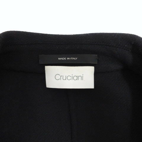 クルチアーニ cruciani ジャケット ステンカラー ウール混 イタリア製 ネイビー 紺 50 メンズ_画像8