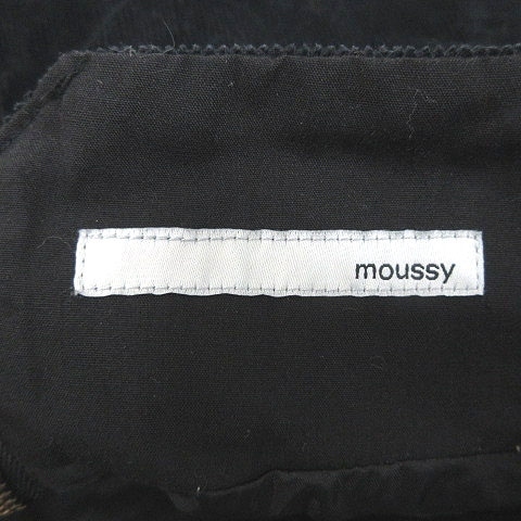 マウジー moussy コーデュロイスカート フレア ミニ 2 黒 ブラック /CT レディース_画像5