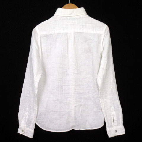  La Marine Francaise LA MARINE FRANCAISE рубашка блуза морщина обработка длинный рукав хлопок 1 белый белый женский 