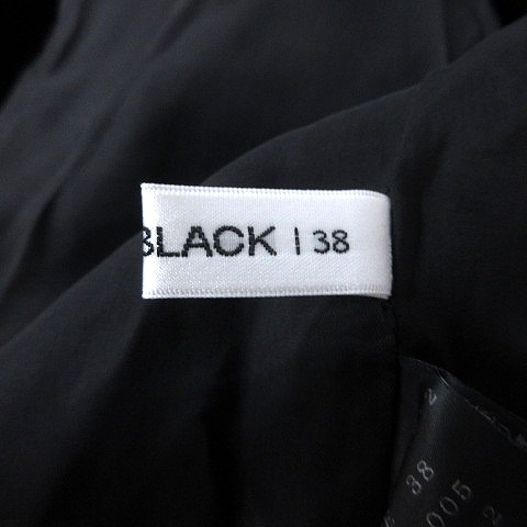 エムプルミエ ブラック M-Premier BLACK スカート フレア ひざ丈 総柄 38 黒 ブラック /RT レディース_画像7