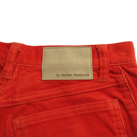  La Marine Francaise LA MARINE FRANCAISE брюки распорка тонкий вельвет маленький . стрейч 0 orange женский 