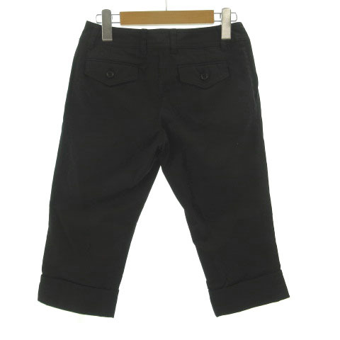  Michel Klein MICHEL KLEIN pants shorts hem double cotton . stretch black black 36 lady's 