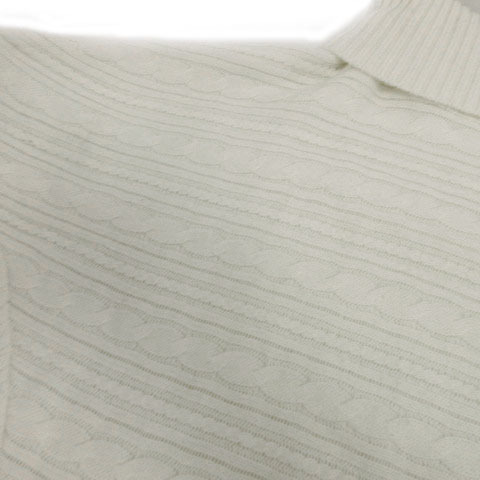  profile PROFILE вязаный o крышка -torudo Ла Манш рукав кабель плетеный шерсть . сделано в Японии off белый 38 женский 
