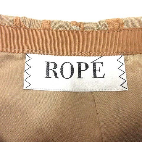 ロペ ROPE タイトスカート ひざ丈 ヒョウ柄 レオパード 38 ベージュ /YK レディース_画像5