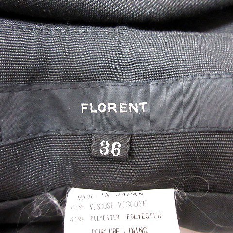 フローレント FLORENT スカート フレア ひざ丈 36 黒 ブラック /RT レディース_画像5