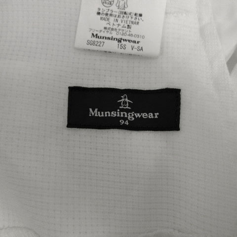 マンシングウェア MUNSINGWEAR パンツ スリム ロゴ刺繍 薄手 速乾 ホワイト 白 94 メンズの画像8