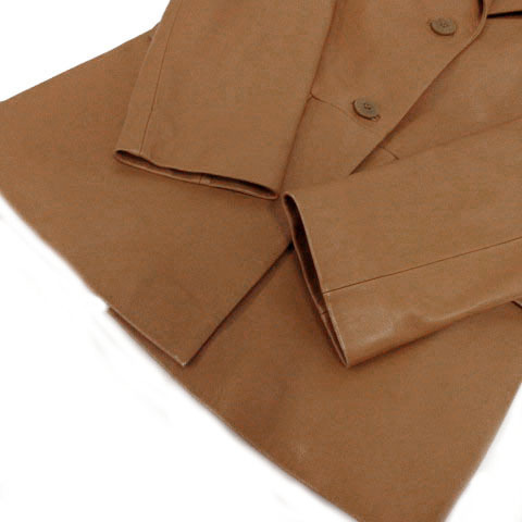  Scapa SCAPA jacket sheep leather ram leather tailored color single 2B brown group light brown group 38 lady's 