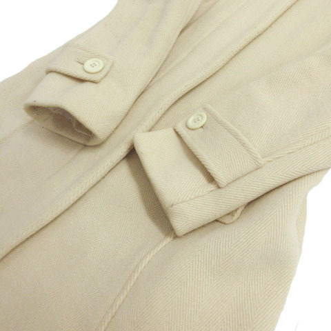 e Spee Be SPB duffle coat outer wool . simple Zip up ivory 2 lady's 