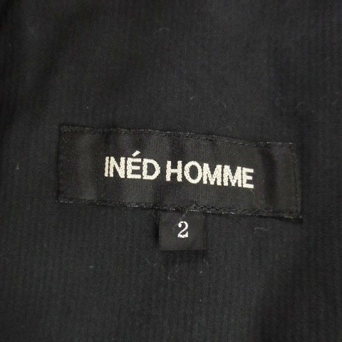 イネドオム INED HOMME ジャケット テーラード ストレッチ 2 黒 ブラック /AH3 ☆ メンズ_画像6