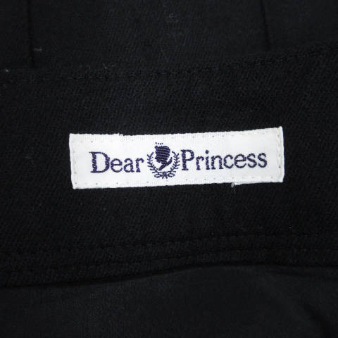 ディアプリンセス Dear princess タイトスカート ミニ丈 ウール 無地 黒 ブラック /FF55 レディース_画像5