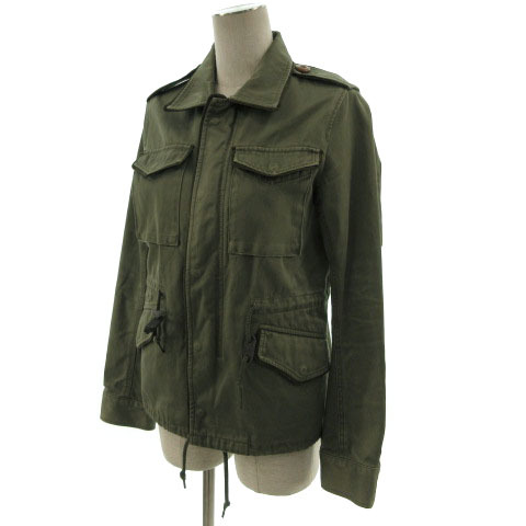  Moussy moussy jacket M-65 outer military Zip up khaki green series 2 lady's 