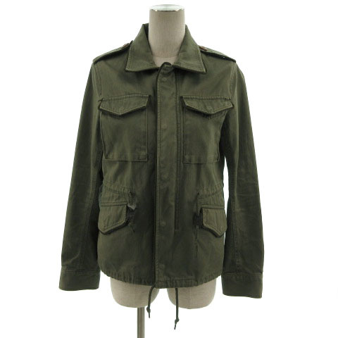  Moussy moussy jacket M-65 outer military Zip up khaki green series 2 lady's 