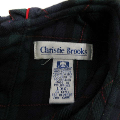 Christie Brooks One-piece длинный рукав плиссировать цветочный принт вышивка зеленый зеленый темно-синий темно-синий красный красный L Kids 