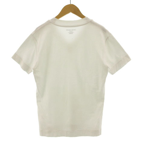 ユナイテッドアローズ UNITED ARROWS Tシャツ 半袖 Vネック 無地 シンプル オフ白 XS メンズ_画像4