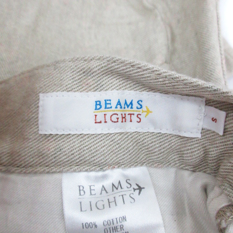 ビームスライツ BEAMS Lights デニムパンツ ジーンズ ショートパンツ 短パン S ベージュ /FF16 レディース_画像5