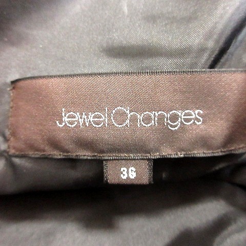 ジュエルチェンジズ Jewel Changes アローズ スカート タイト ミニ 絹混 シルク混 36 黒 ブラック /RT レディース_画像6
