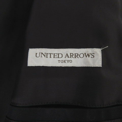 ユナイテッドアローズ UNITED ARROWS コート ステンカラー コットン ブラック 黒 S メンズ_画像6