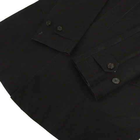ユナイテッドアローズ UNITED ARROWS コート ステンカラー コットン ブラック 黒 S メンズ_画像4