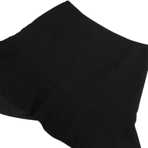 ザラ ベーシック ZARA BASIC スカート ひざ丈 裾フレア ブラック 黒 S レディース_画像6