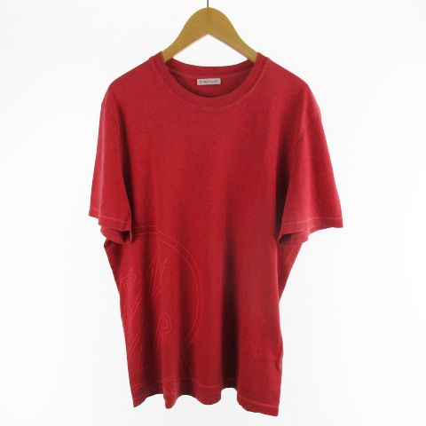 モンクレール MONCLER Tシャツ 半袖 21SS MAGLIA T-SHIRT ビッグ ロゴ G10918C7C110 赤 レッド S 株式会社モンクレールジャパン メンズ