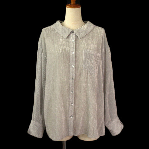  Jill bai Jill Stuart JILL by JILLSTUARTsia bell bed series shirt long sleeve FR gray lady's 