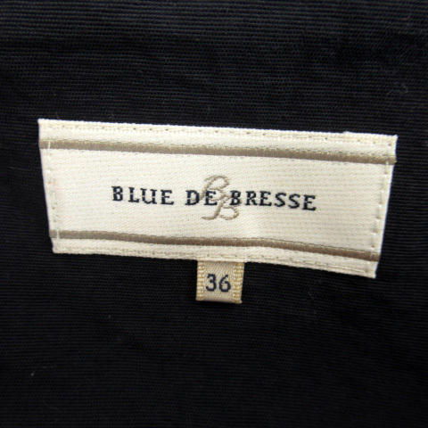 ブルーデブレス BLUE DE BRESSE タイトスカート ひざ丈 無地 ナイロン 36 紺 ネイビー /SY10 レディース_画像3