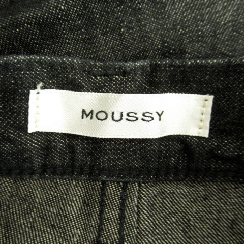  Moussy moussy Denim брюки джинсы шорты шорты короткий хлеб roll выше linen.2 чёрный черный /SY7 женский 