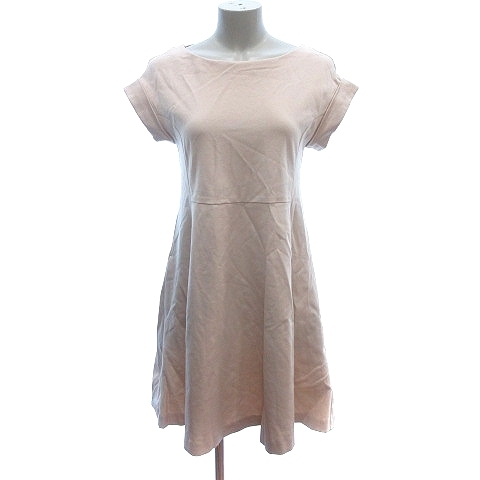  Jill Stuart JILL STUART flair One-piece Mini roll up short sleeves 0 beige /AU lady's 