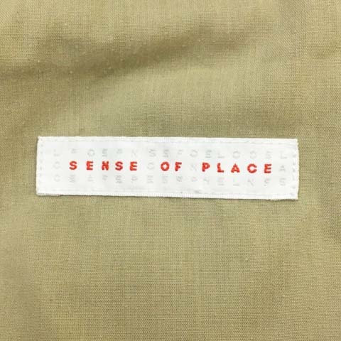  sense ob Play sbai Urban Research pants wide chino long high waist tuck 36 beige lady's 