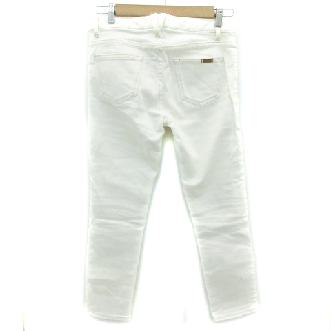  ef-de ef-de Denim pants jeans tapered pants ankle height 11 eggshell white white /YM33 lady's 