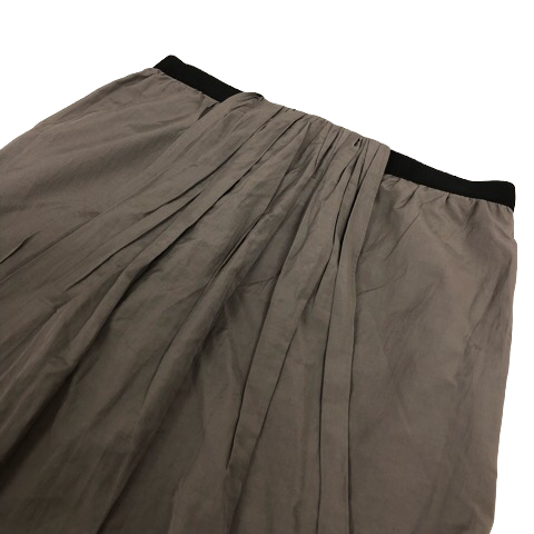  La Totalite La TOTALITE trapezoid skirt mini height gya The -36 gray black black *MZ lady's 