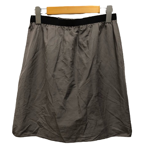  La Totalite La TOTALITE trapezoid skirt mini height gya The -36 gray black black *MZ lady's 