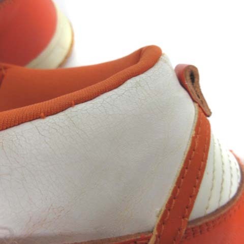 ナイキ NIKE 630335 811 00 98年製 DUNK HIGH シラキュース WHITE ORANGE スニーカー シューズ ハイカット ホワイト オレンジ 27 ★AA☆_画像3