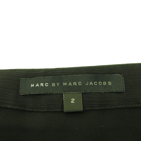 マークバイマークジェイコブス MARC by MARC JACOBS スカート ティアード ミニ 黒 2 *A802 レディース_画像3