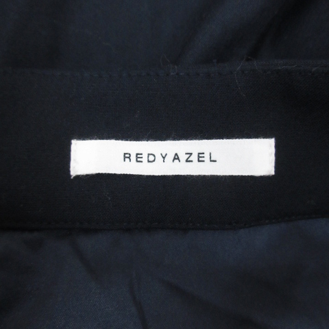 レディアゼル REDYAZEL 台形スカート ひざ丈 ベルト付き M 紺 ネイビー /FF26 レディース_画像5
