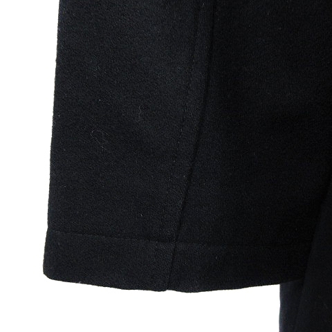  Nimes NIMES nimes et nimes пальто капот средний длина одиночный толстый шерсть одноцветный 1 чёрный черный внешний /CK женский 