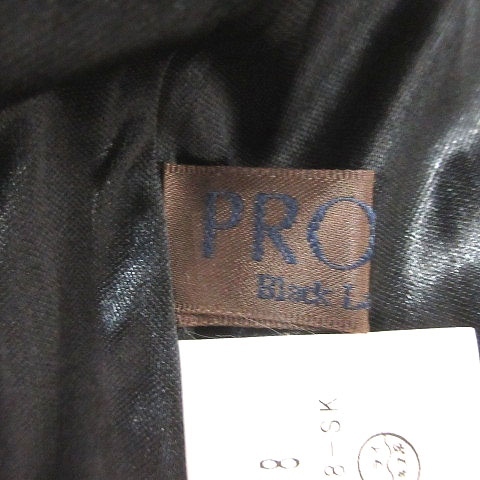 プロフィール PROFILE タイトスカート ミニ ストライプ 38 紺 ネイビー 黒 ブラック 白 ホワイト /MS レディース_画像5