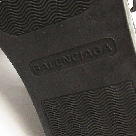 バレンシアガ BALENCIAGA アリーナ スニーカー ミッドカット シワ加工 レザー 341760 黒 ブラック 42 シューズ 靴 IBO24  メンズ