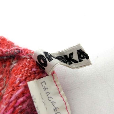 MORIOKA SACHIKO モリオカサチコ セットアップ ニットスカート ウール ピンク マルチカラー RRR レディース_画像8