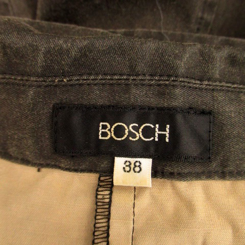 ボッシュ BOSCH テーラードジャケット シングル ミドル丈 38 チャコールグレー /HO7 レディース_画像4