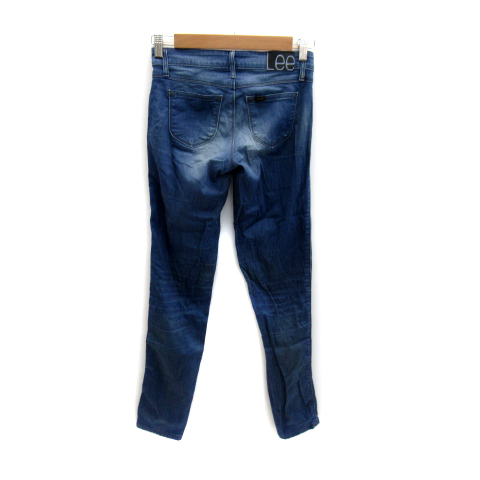  Lee LEE Denim брюки джинсы обтягивающий брюки длинный длина одноцветный S синий голубой /SY4 женский 