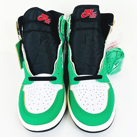 未使用品 NIKE ☆AA☆ WMNS AIR JORDAN 1 HIGH OG LUCKY GREEN/WHITE