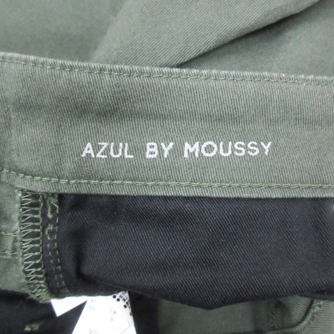  azur bai Moussy AZUL by moussy обтягивающий брюки длинный длина одноцветный L хаки /FF7 #MO женский 
